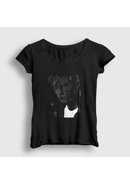 Kadın Siyah Young Johnny Depp T-Shirt