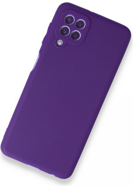 Happycase Samsung Galaxy A22 Kılıf First Silikon - Mor