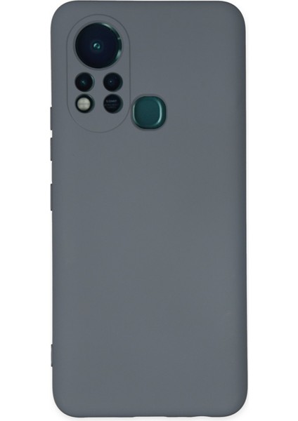 Infinix Hot 11S Kılıf Lansman Nano Içi Kadife Silikon - Gri