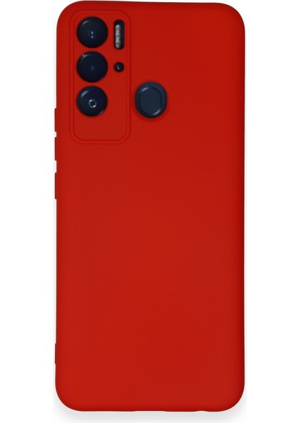 Tecno Pova Neo Kılıf Lansman Nano Içi Kadife Silikon - Kırmızı