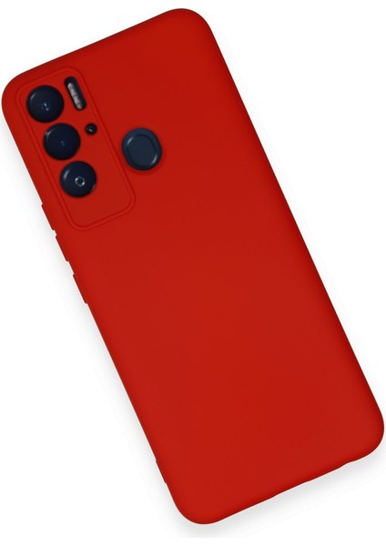 Tecno Pova Neo Kılıf Lansman Nano Içi Kadife Silikon - Kırmızı modelleri