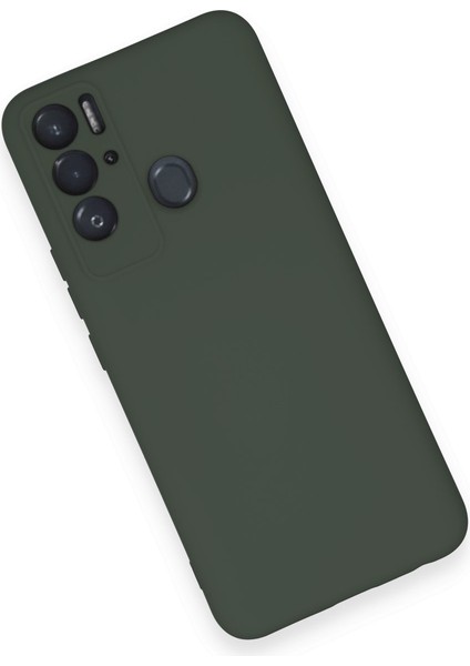 Tecno Pova Neo Kılıf Lansman Nano Içi Kadife Silikon - Koyu Yeşil modelleri