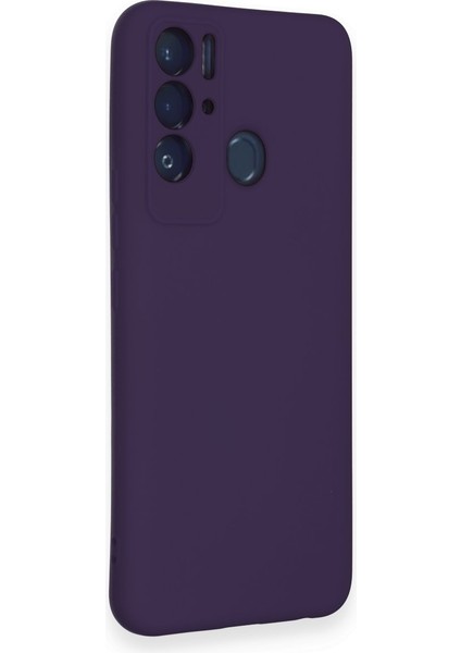 Tecno Pova Neo Kılıf Lansman Nano Içi Kadife Silikon - Mor fiyatları