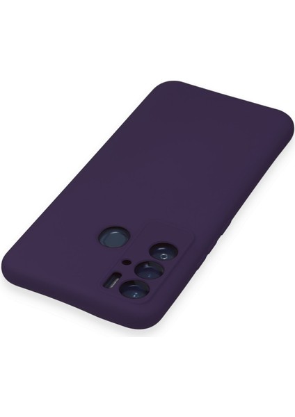 Tecno Pova Neo Kılıf Lansman Nano Içi Kadife Silikon - Mor fırsatları