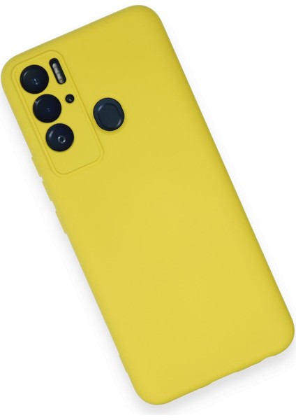 Tecno Pova Neo Kılıf Lansman Nano Içi Kadife Silikon - Sarı modelleri