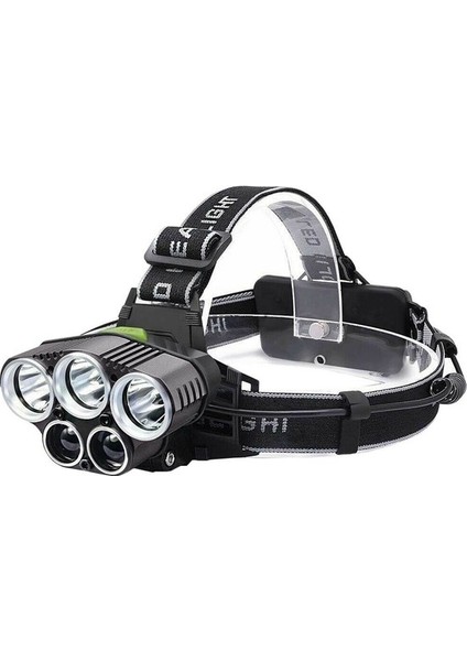 95000LM 5x Xm-L T6 LED Lambalı Kafa Lambası - Siyah (Yurt Dışından) fiyatları