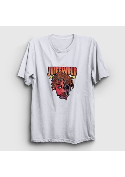 Unisex Beyaz No Vanity Juice Wrld T-Shirt
