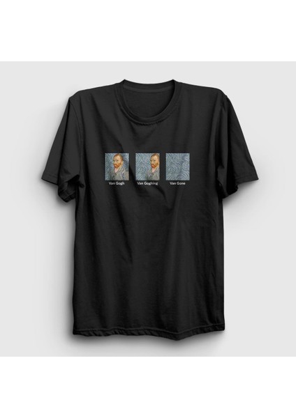Unisex Siyah Van Gone Art Painter Vincent Van Gogh T-Shirt