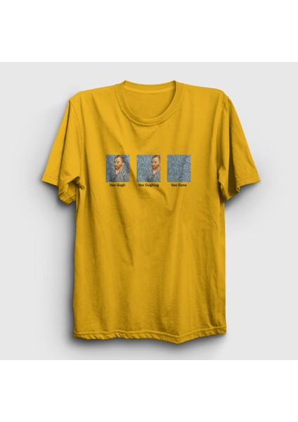 Unisex Sarı Van Gone Art Painter Vincent Van Gogh T-Shirt