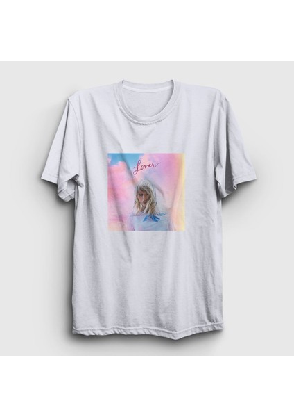 Unisex Beyaz Lover V2 Taylor Swift T-Shirt