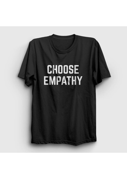 Unisex Siyah Choose Empathy Selena Gomez T-Shirt