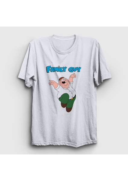 Unisex Beyaz Peter Griffin Family Guy T-Shirt