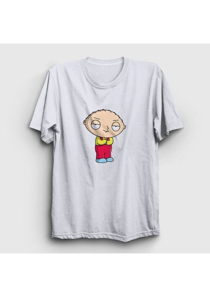 Unisex Beyaz Stewie Griffin Family Guy T-Shirt
