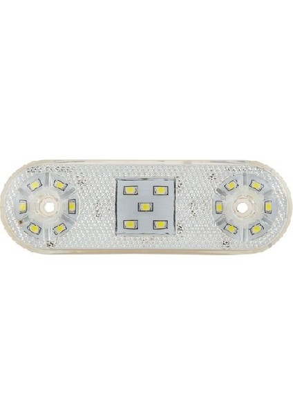 Formplas Oval Yan Işaret Lamba 17 Led'li 113MM 12V-24V Beyaz