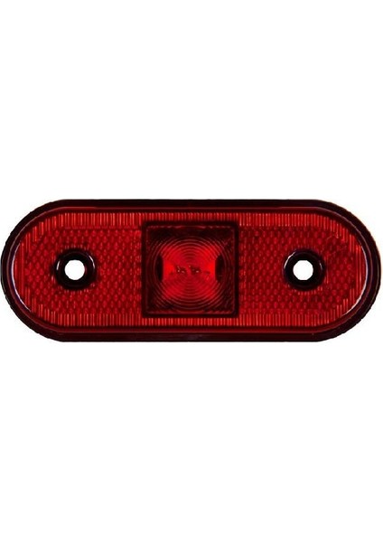 Formplas Oval Işaret Lamba 4 Led'li 115MM 12V-24V Kırmızı