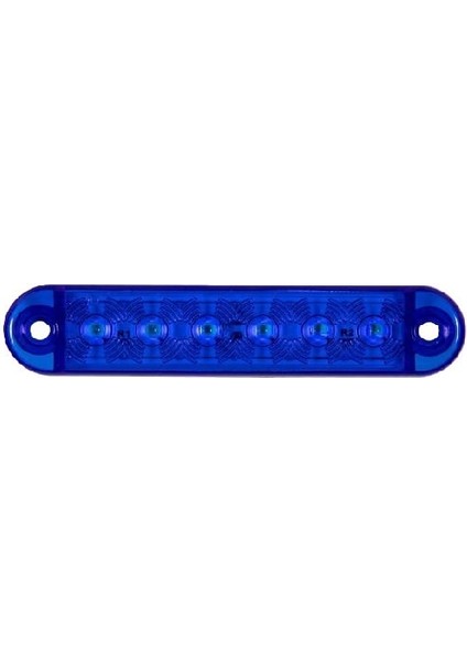 Formplas Parmak Lamba 6 Led'li 100MM 12V-24V Mavi