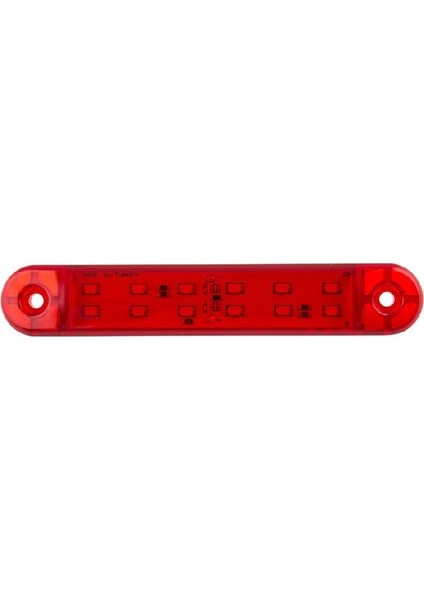 Formplas Çift Sıra Parmak Lamba 12 Led'li 130MM 12V-24V Kırmızı