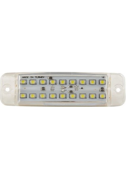 Formplas Çift Sıra Parmak Lamba 18 Led'li 100MM 12V-24V Beyaz