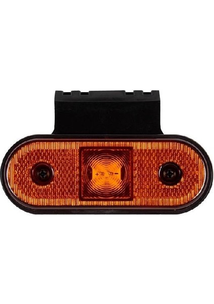 Formplas Oval Işaret Lamba Braketli 4 Led'li 115MM 12V-24V Sarı