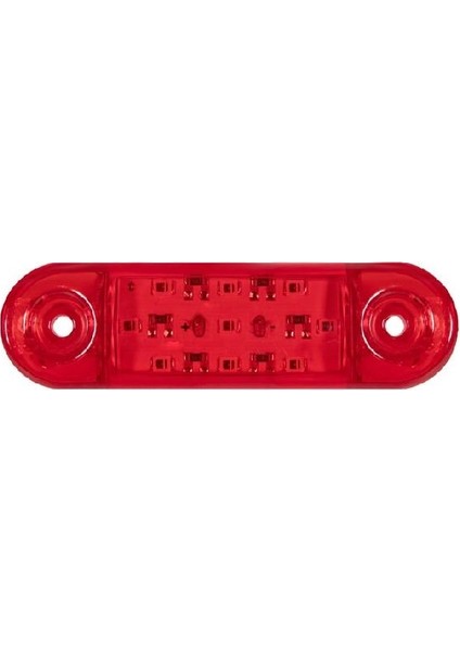 Formplas Parmak Lamba Oval 9 Led'li 84MM 12V-24V Kırmızı