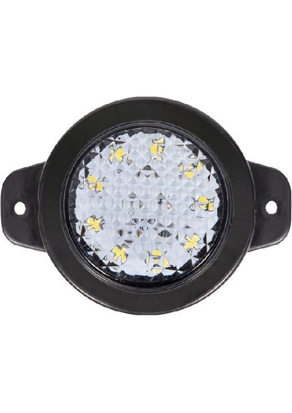 Formplas Yuvarlak Işaret Lamba Petekli Cam 9 Led'li 12V-24V Beyaz