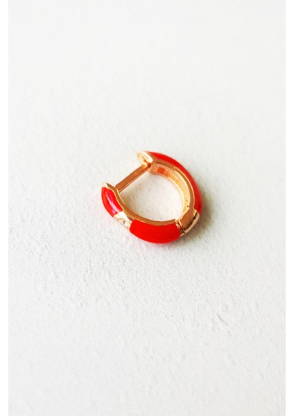 Tekli Mini Boy Çıtçılı Mineli Gümüş Küpe modelleri