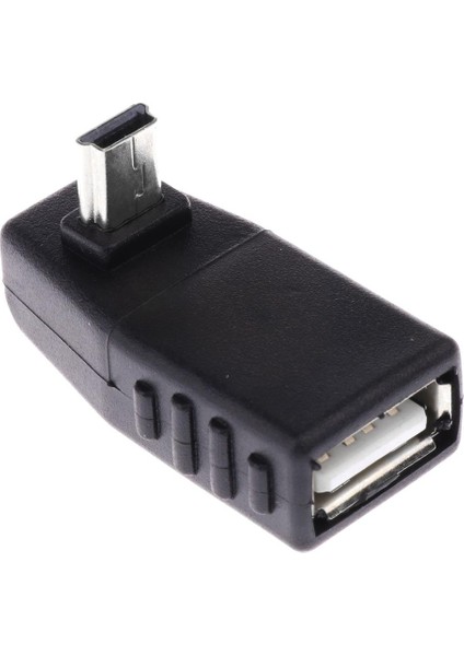 90 Aşağı Dik Açı Mini USB Erkek Ila Dişi Otg Adaptör Konnektörü (Yurt Dışından) fiyatları