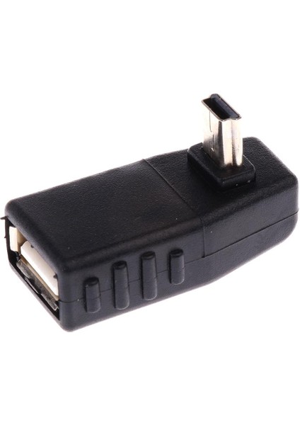 90 Aşağı Dik Açı Mini USB Erkek Ila Dişi Otg Adaptör Konnektörü (Yurt Dışından) modelleri
