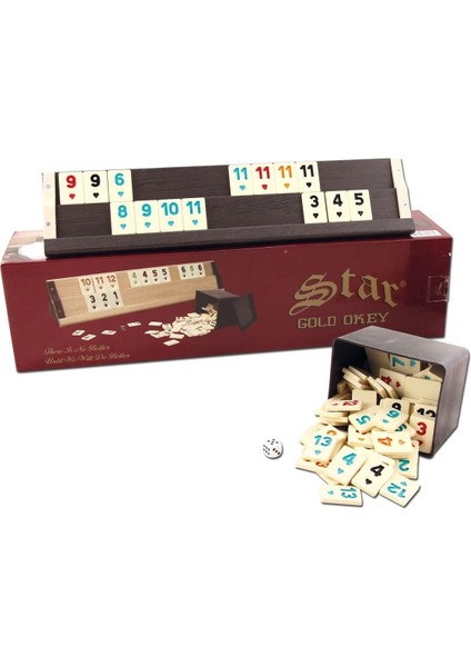 Star Oyun Star Gold Ahşap Okey Takımı