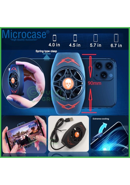 Cep Telefonu Soğutucu Fan Kablolu 4-6.7 Inch - AL3537 modelleri