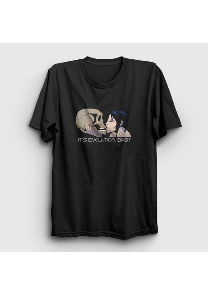 Unisex Siyah It's Evolution Baby Pearl Jam T-Shirt