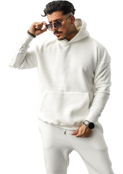 Erkek Oversize Kanguru Cepli Sweatshirt modelleri