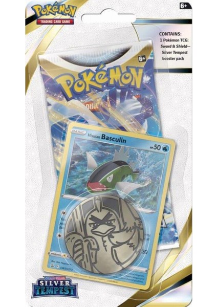 Company Pokemon Tcg Silver Tempest Checklane Booster Pack Basculin Kart Seti