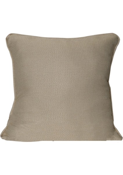 4'lü İsle Keten Görünümlü Fitilli Kırlent Kılıfı Krem fiyatları