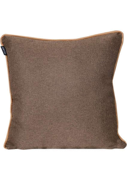 2'lı İsle Keten Görünümlü Fitilli Kırlent Kılıfı Kahverengi fırsatları