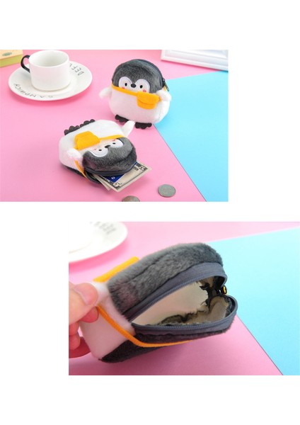 Sevimli ve Sevimli Küçük Penguen Bozuk Para Cüzdanı Ruj Çantası Veri Kablosu Çantası Bozuk Para Çantası (Yurt Dışından) modelleri