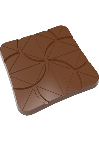 1094 - Asimetrik Tablet Çikolata Kalıbı