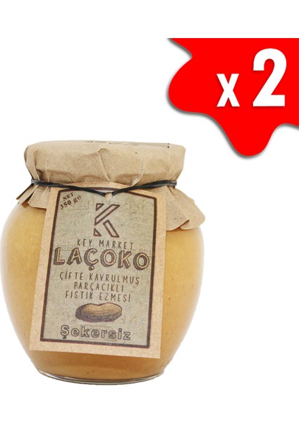 700 gr Şekersiz Katkısız Glutensiz Vegan Çifte Kavrulmuş Parçacıklı ( Extra Crunchy) Yer Fıstığı Ezmesi