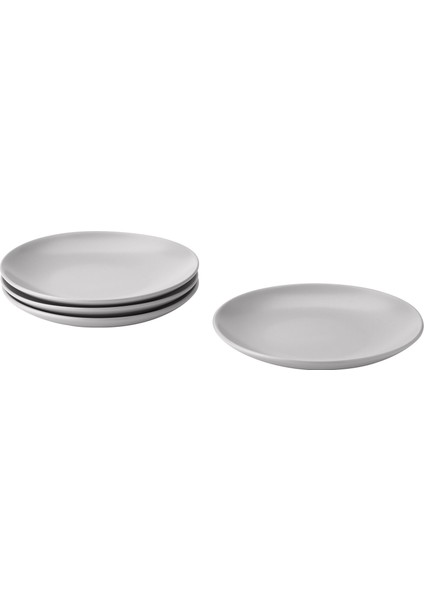 Tatlı Tabağı Seti, Açık Gri, 20 Cm, Fargklar