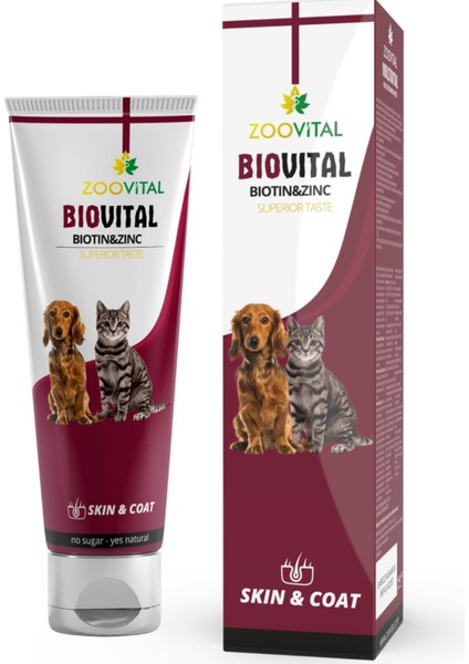 2 Adet - Zoovital Biovital Deri ve Tüy Sağlığı Vitamin Macun 100 gr