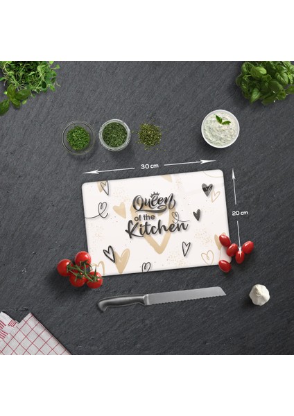 Cam Kesme Tahtası - Cam Kesme Tablası | Queen Of Te Kitchen - Krem | fiyatları