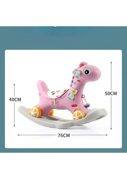 Sallanan Truva Atı Çocuk Sallanan At Bebek Bebek Çift Kullanımlı Kaygan Araba (Yurt Dışından) fırsatları