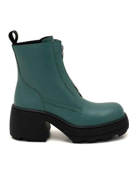 Amella Yeşil Kadın Deri Bot modelleri