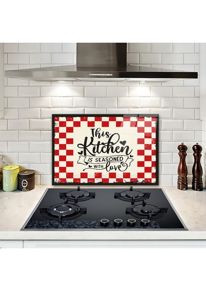 Cam Ocak Arkası Koruyucu | Kitchen Love |