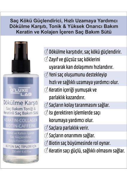 Dökülme Karşıtı Saç Bakım Toniği & Keratinli Saç Bakım Sütü