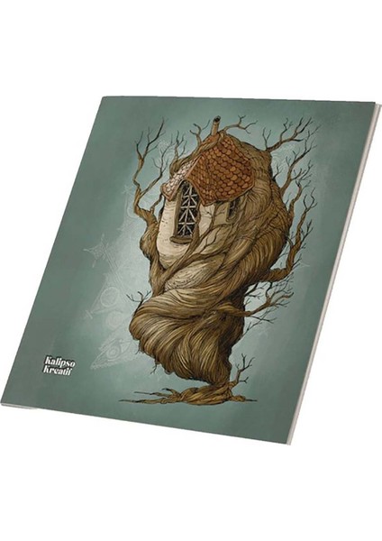 Ağaç Ev 13X14 cm Yumuşak Kapak Defter