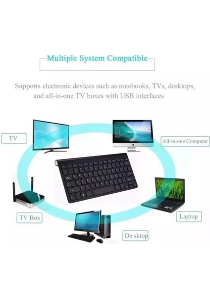 Casper Nirvana N220 Uyumlu Kablosuz Wireless Taşınabilir Klavye Mouse Set Q Klavye Beyaz