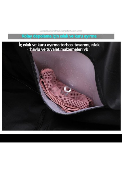 Islak ve Kuru Ayırma Spor Çantası Seyahat Malzemeleri (Yurt Dışından)