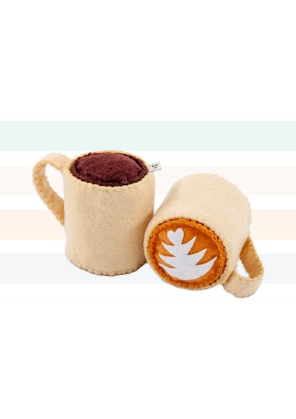 Keçe Oyuncak - Coffee Oyun Seti - Felt Toys - %100 El Yapımı