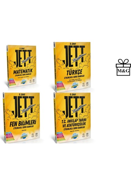 LGS 8. Sınıf Jett Matematik Türkçe Fen ve Inkılap Soru Bankası